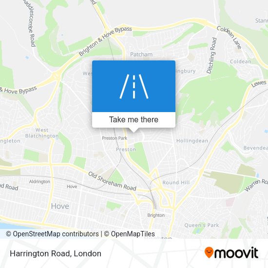 Harrington Road map