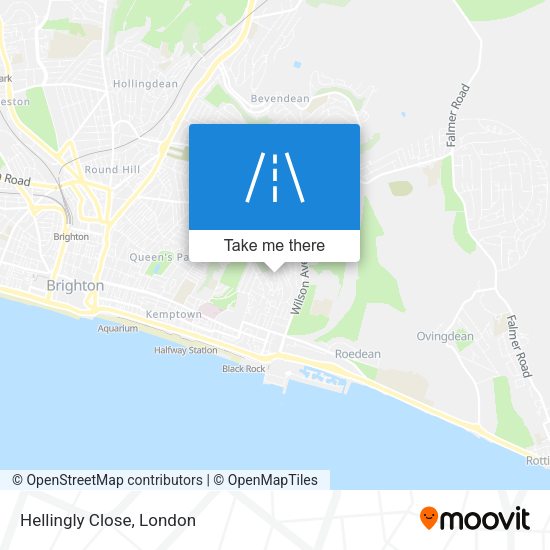 Hellingly Close map