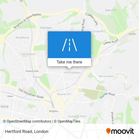 Hertford Road map