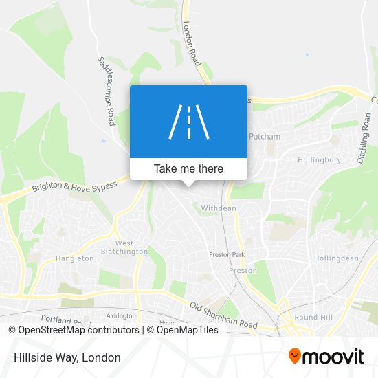 Hillside Way map