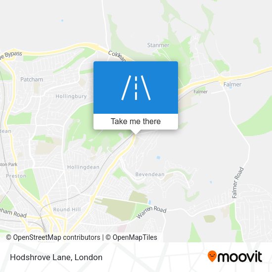 Hodshrove Lane map