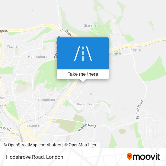 Hodshrove Road map