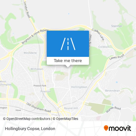 Hollingbury Copse map