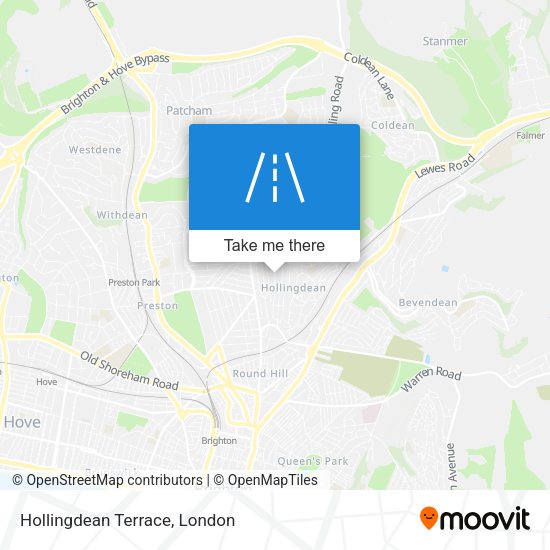 Hollingdean Terrace map