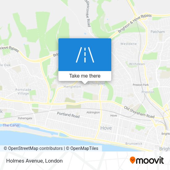 Holmes Avenue map