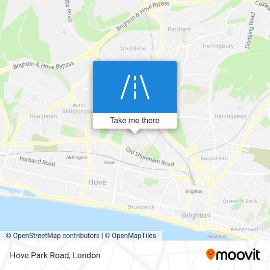 Hove Park Road map