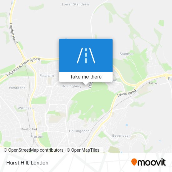 Hurst Hill map