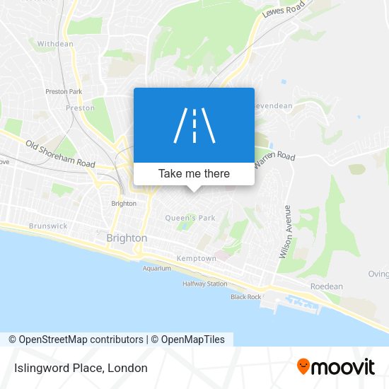 Islingword Place map