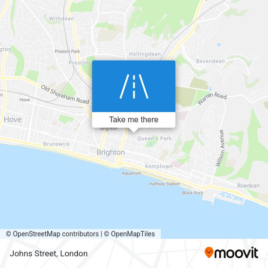 Johns Street map