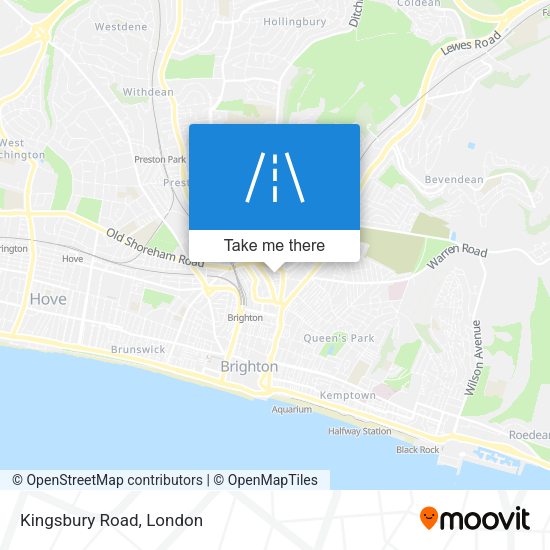 Kingsbury Road map