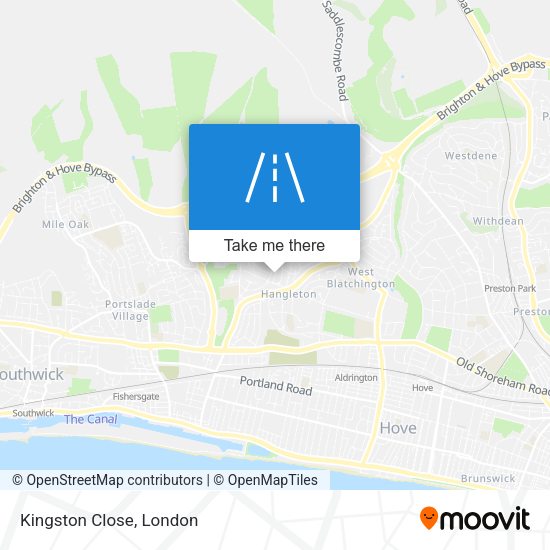 Kingston Close map