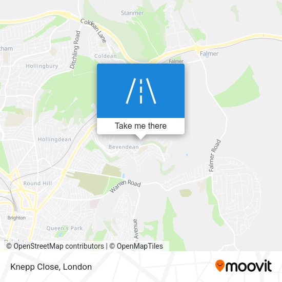 Knepp Close map