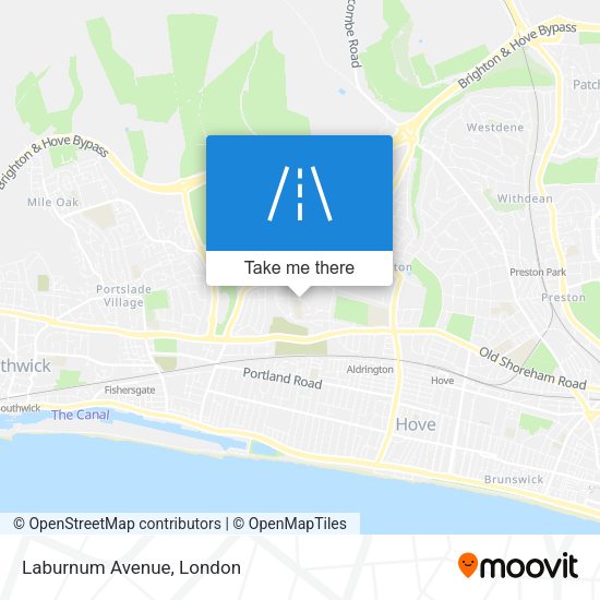 Laburnum Avenue map