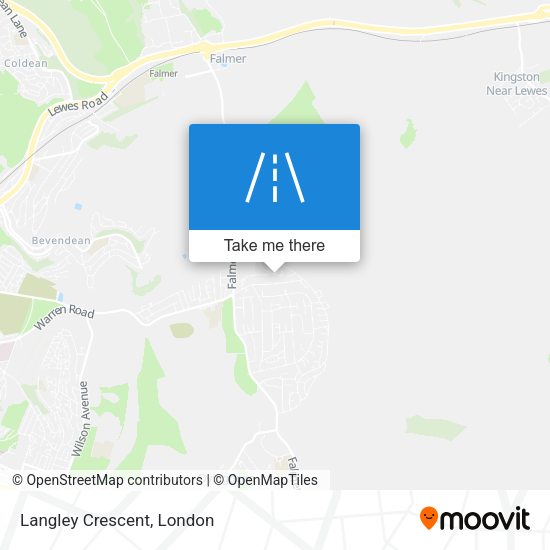 Langley Crescent map