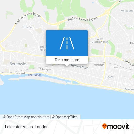 Leicester Villas map
