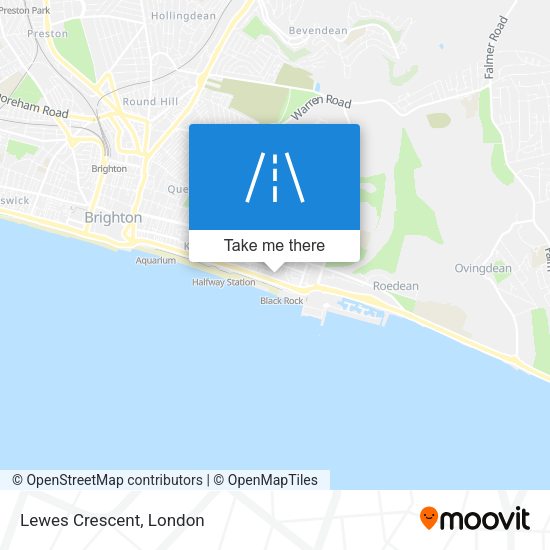 Lewes Crescent map
