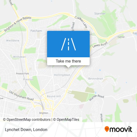 Lynchet Down map
