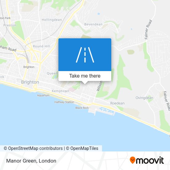 Manor Green map