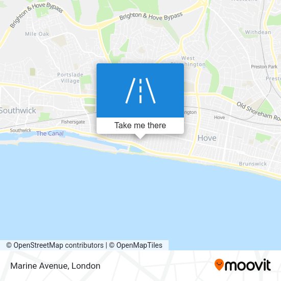 Marine Avenue map