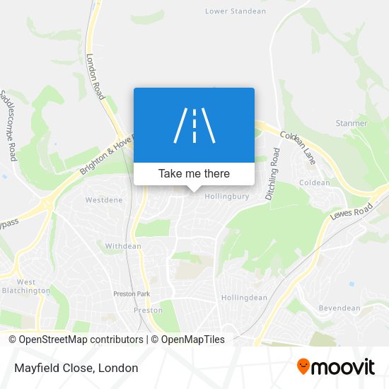 Mayfield Close map