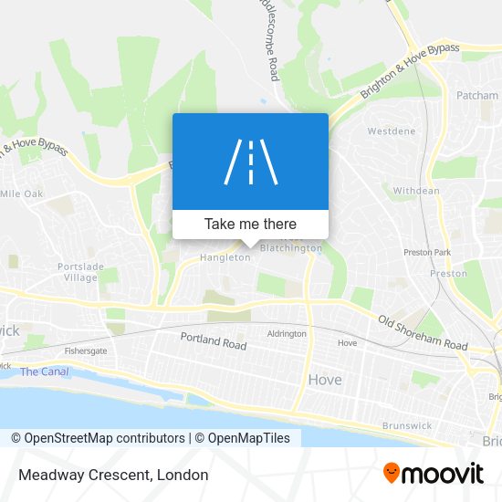 Meadway Crescent map