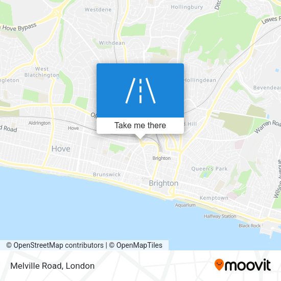 Melville Road map