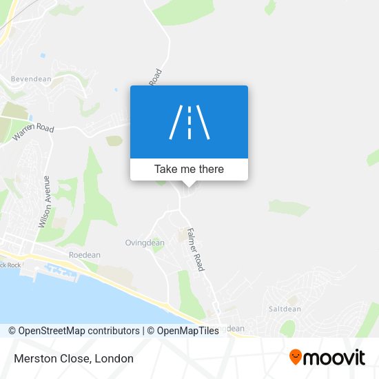 Merston Close map