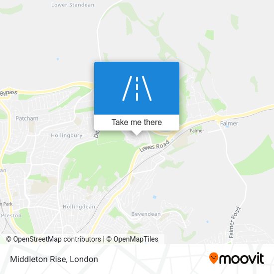 Middleton Rise map