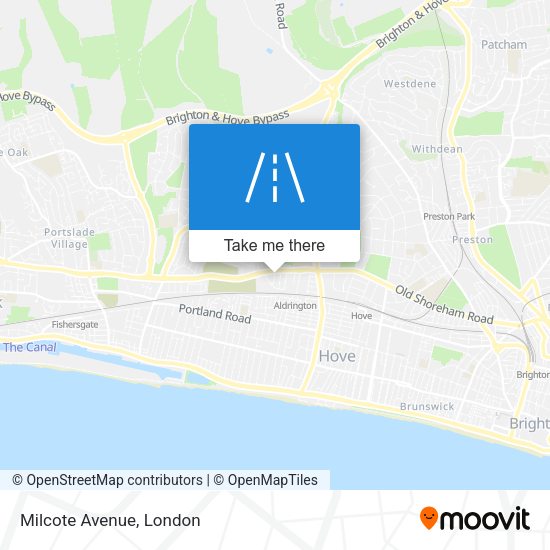 Milcote Avenue map