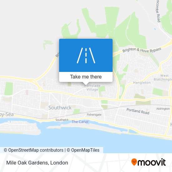 Mile Oak Gardens map