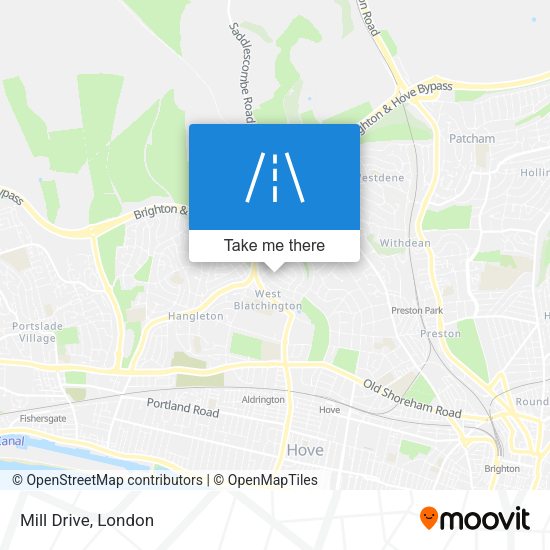 Mill Drive map