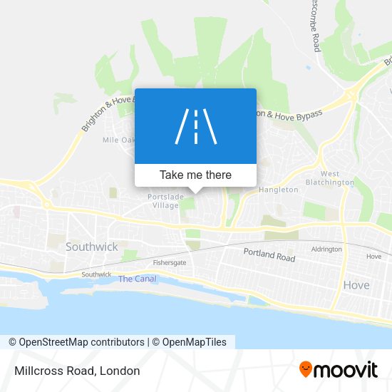 Millcross Road map