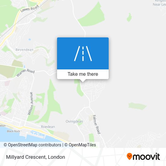 Millyard Crescent map