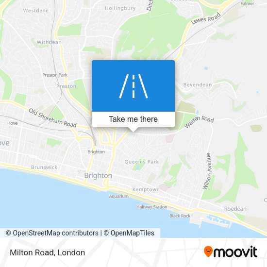 Milton Road map