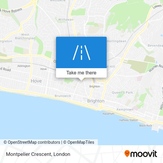 Montpelier Crescent map