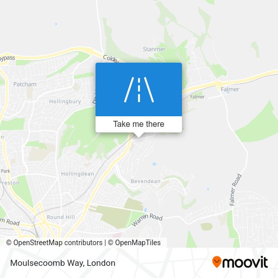 Moulsecoomb Way map