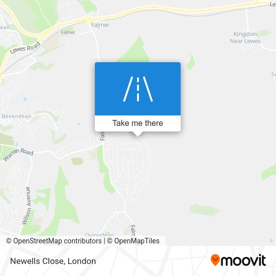 Newells Close map