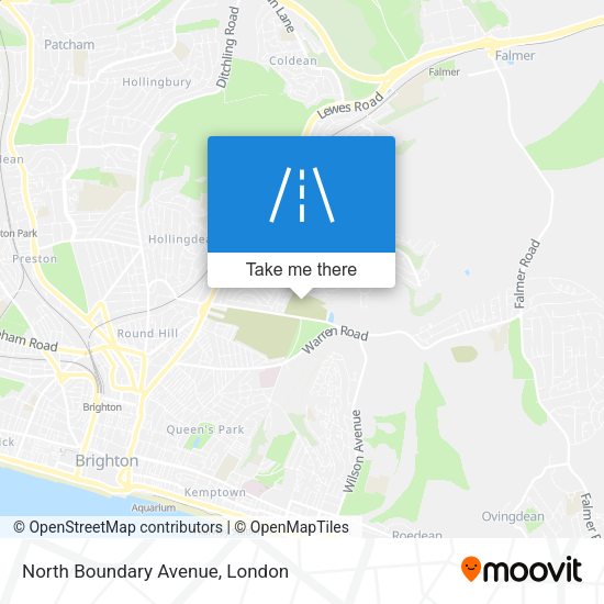 North Boundary Avenue map