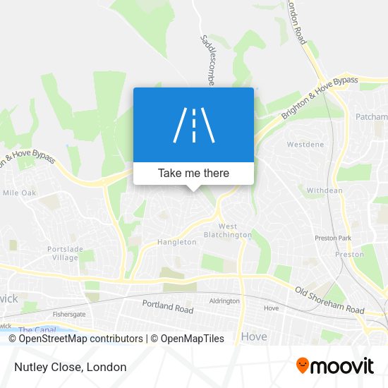 Nutley Close map