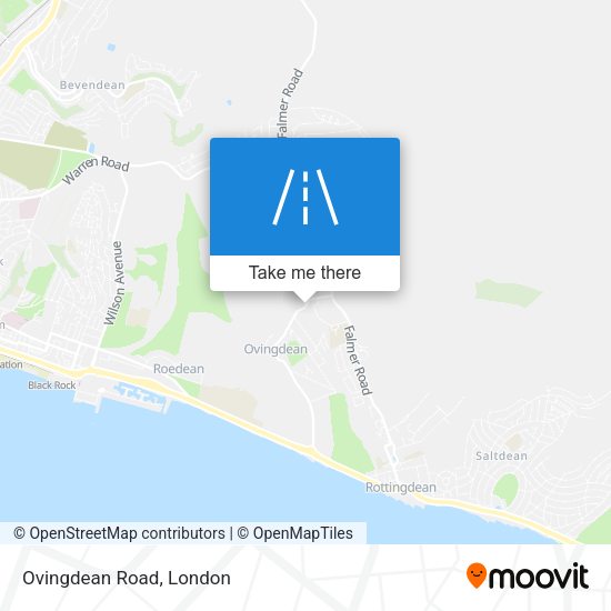 Ovingdean Road map