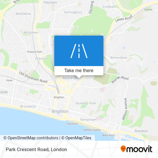 Park Crescent Road map
