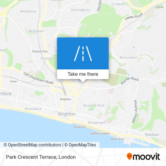 Park Crescent Terrace map