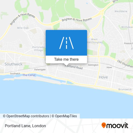 Portland Lane map
