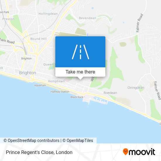 Prince Regent's Close map