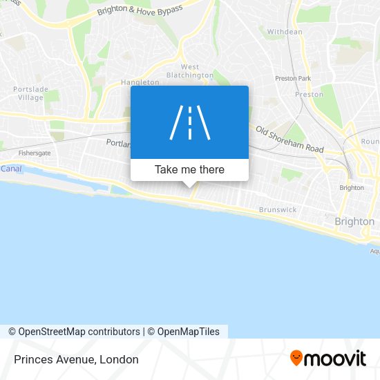 Princes Avenue map