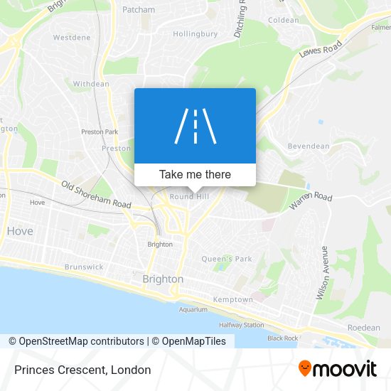Princes Crescent map