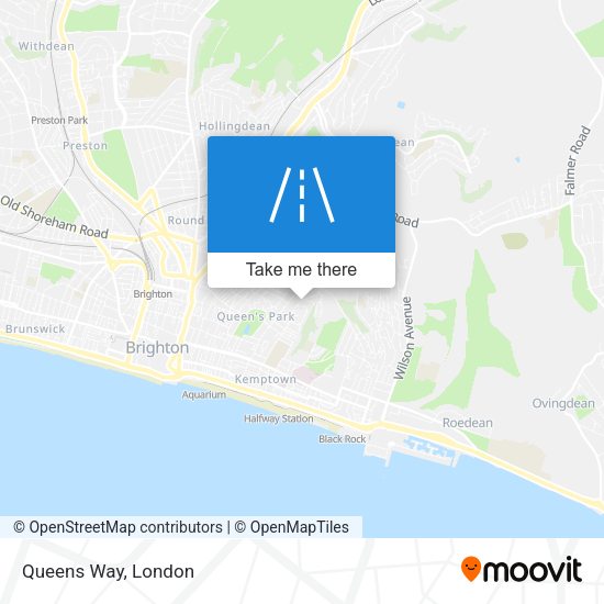 Queens Way map