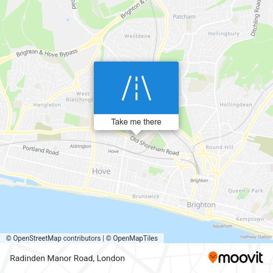 Radinden Manor Road map