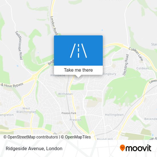 Ridgeside Avenue map