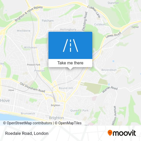 Roedale Road map